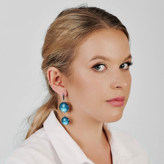 Podwójne kolczyki perłowe Nilay e8/14