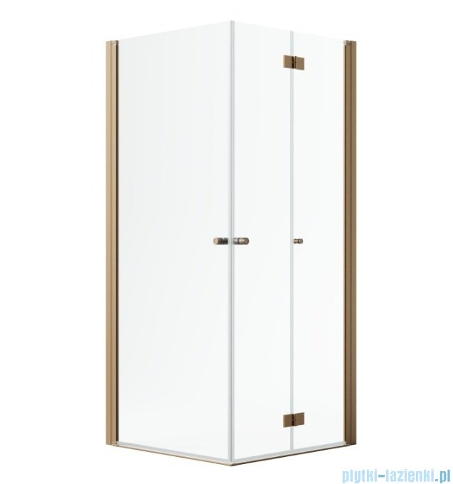 Radaway Nes Brushed Copper KDD B / KDD I kabina 100x90cm prawa szczotkowana miedź przejrzyste 10024100-93-01R/10015090-93-01L