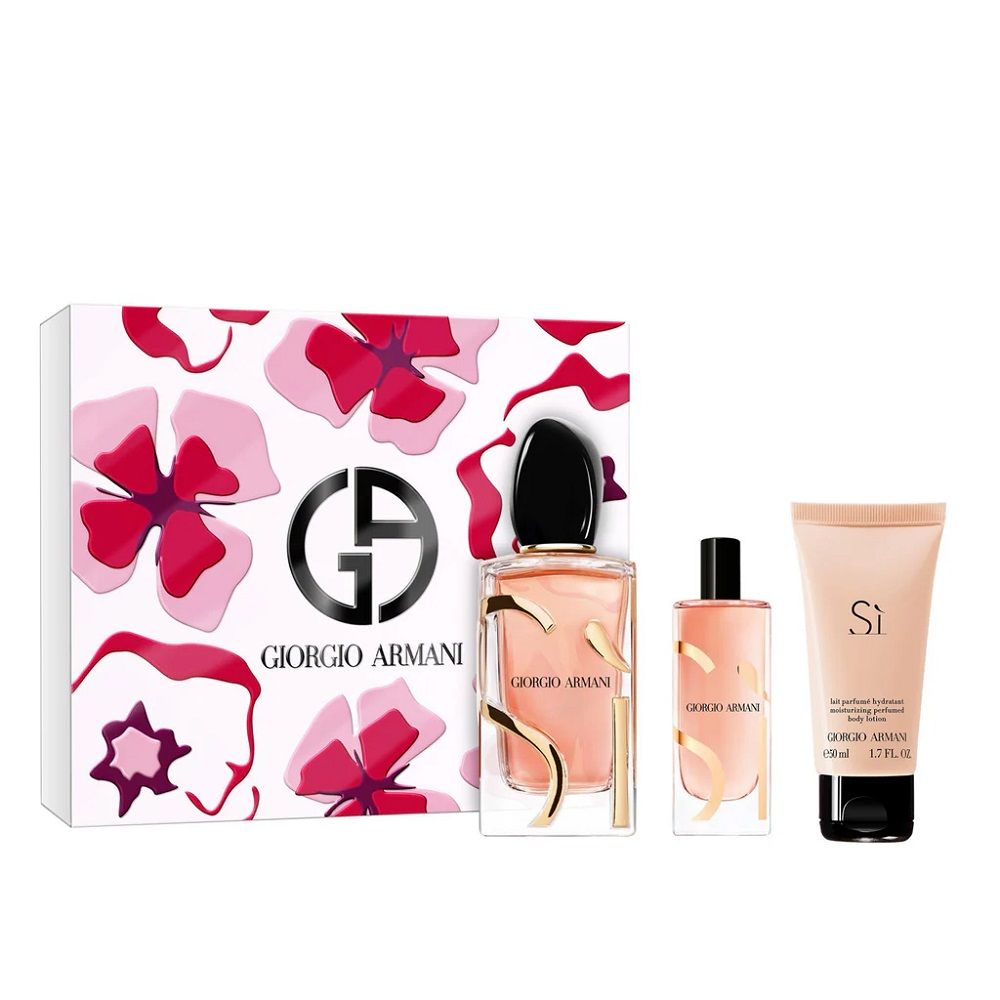 Si Intense zestaw woda perfumowana spray 100ml + balsam do ciała 50ml + woda perfumowana spray 15ml