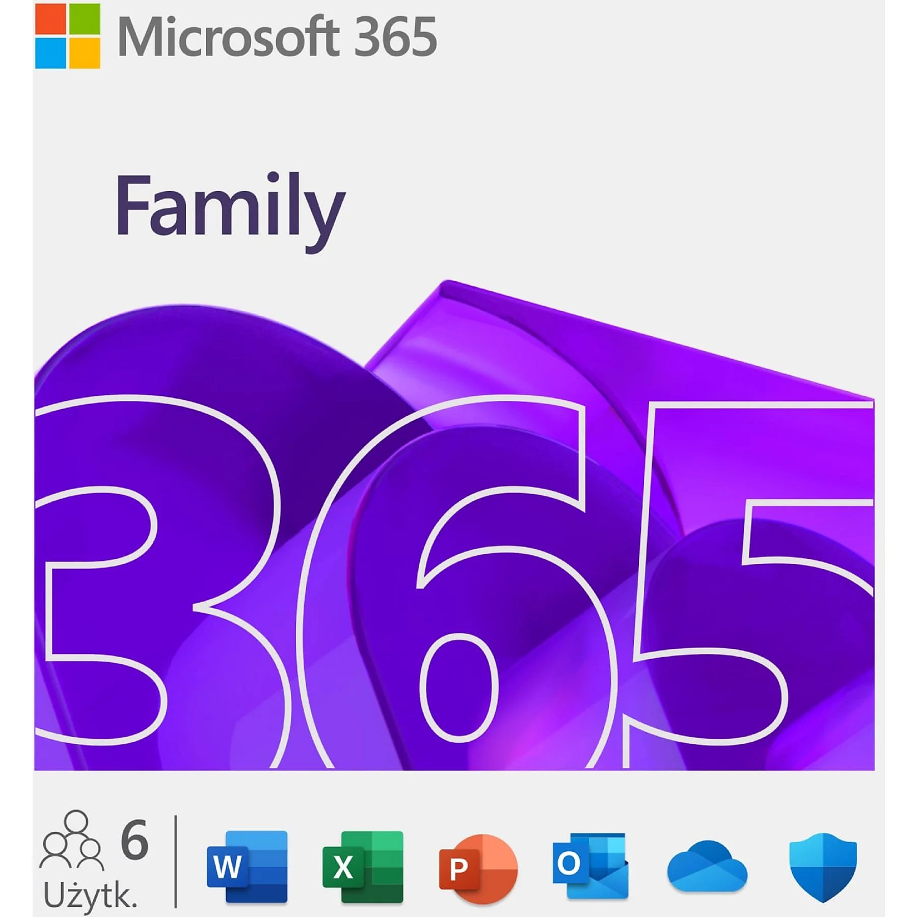 Kod aktywacyjny MICROSOFT Oowanie użytkowe 365 Family