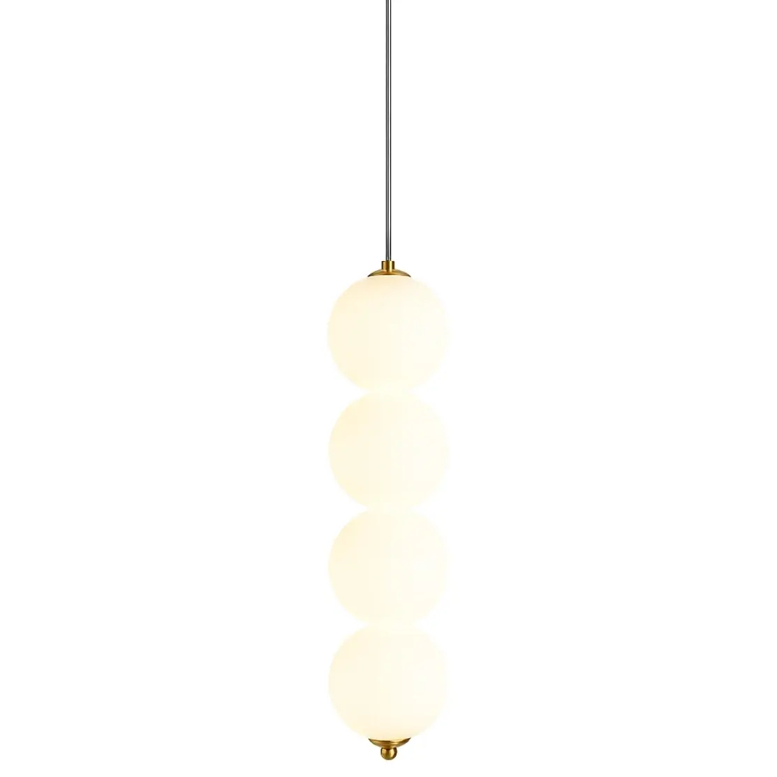Zwisająca lampa do jadalni Pontti LWKM4 LED 12W 3000K kule złoty