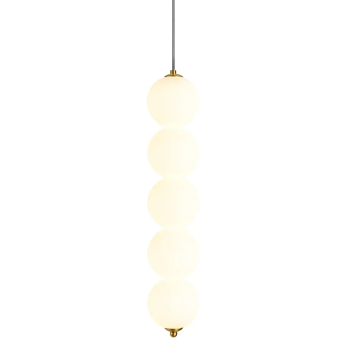 Nowoczesna wisząca lampa Pontti LWKM5 LED 15W 3000K kule złote