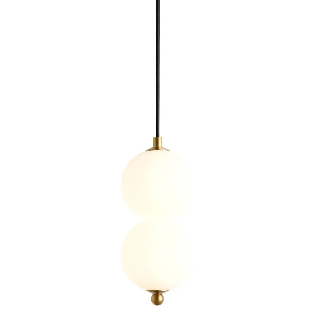 Wisząca lampa do sypialni Pontti LWKM2 LED 6W 3000K kule złoty