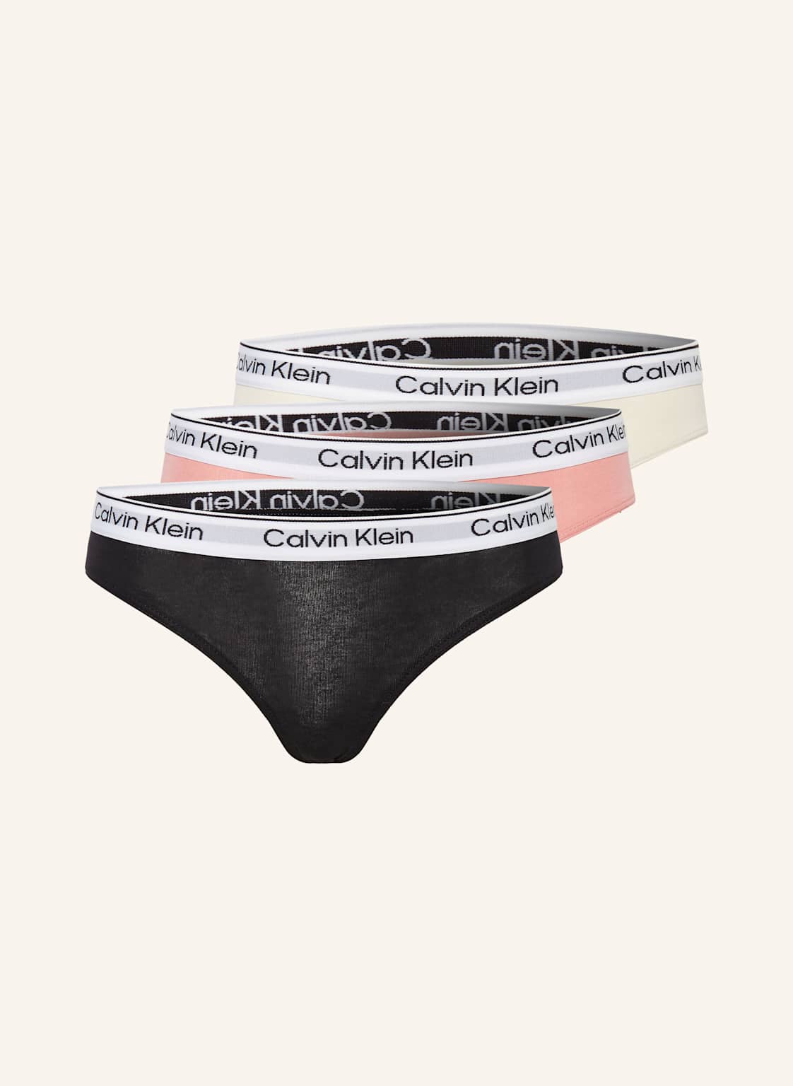 Calvin Klein Figi Icon Cotton Stretch, 3 Szt. rosa