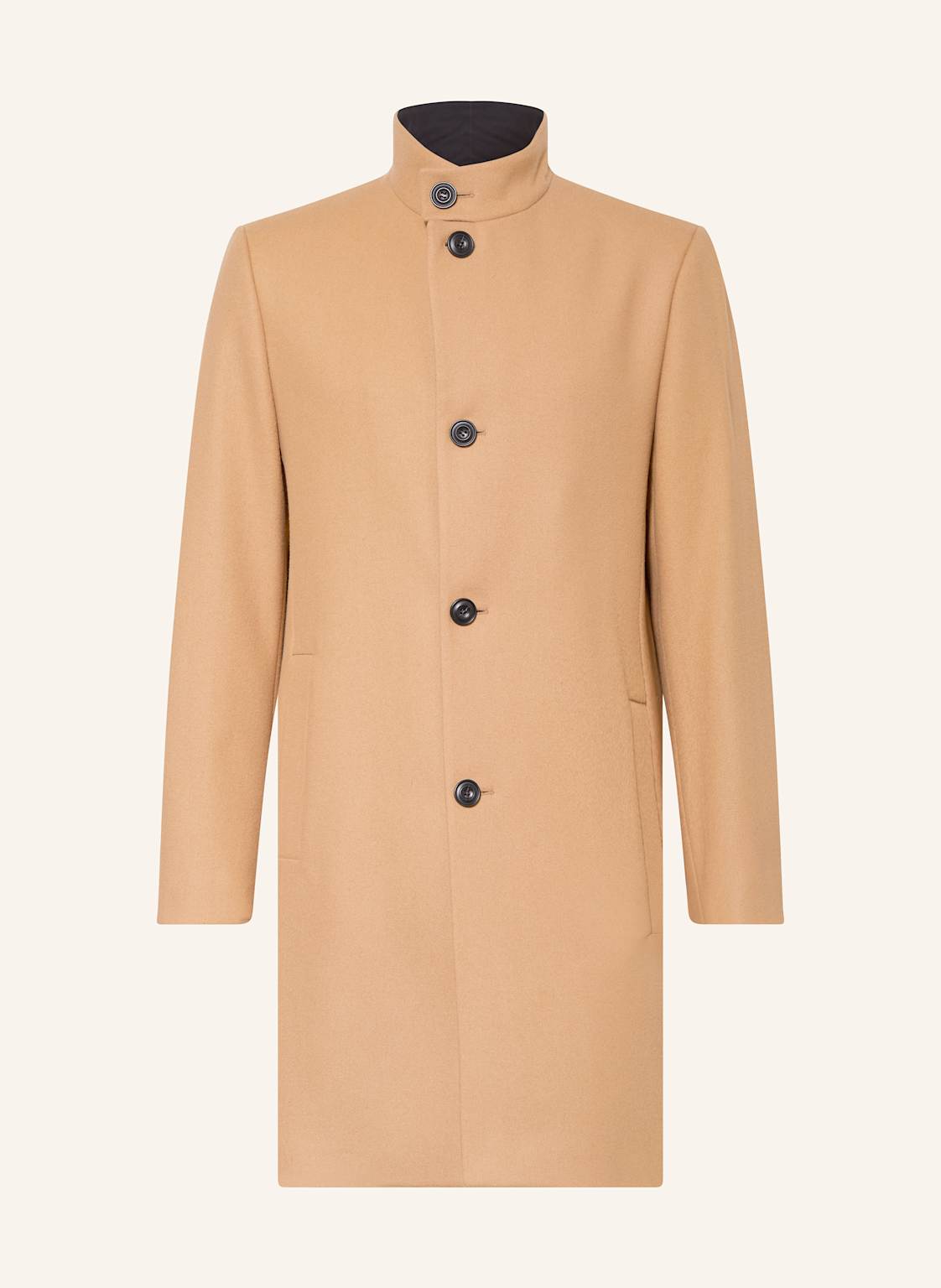 Hugo Płaszcz Wełniany Mintrax beige