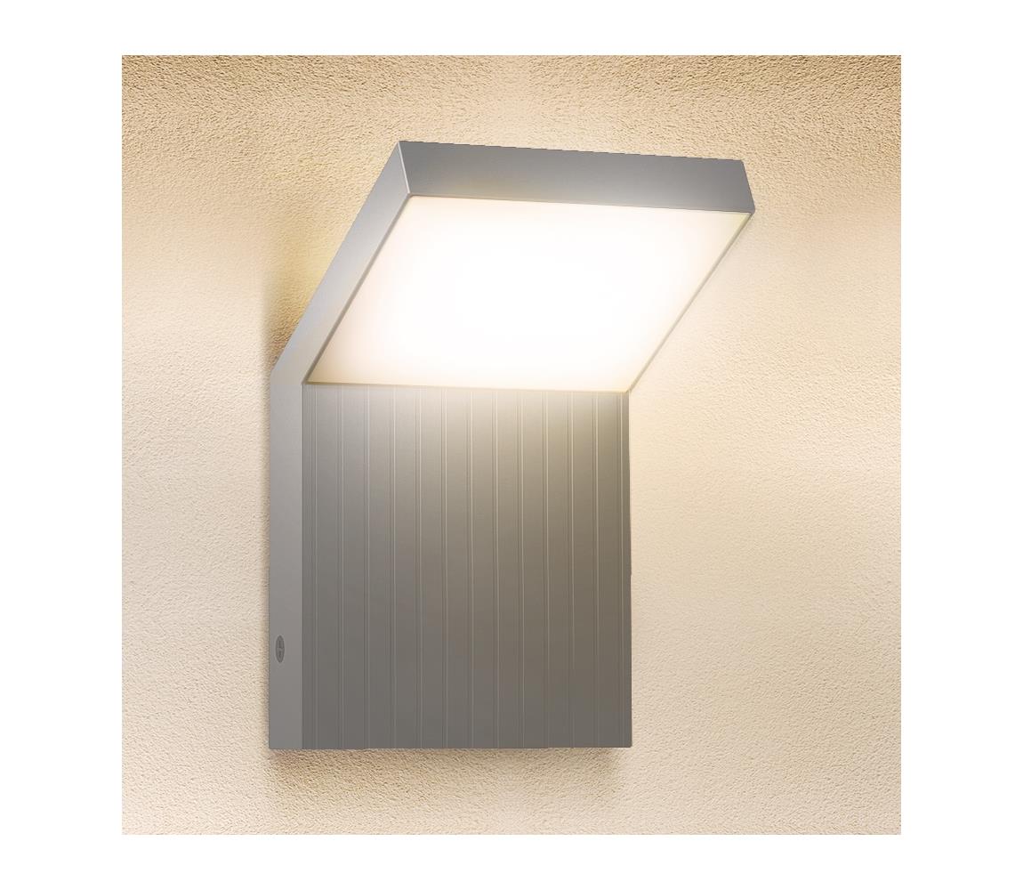 Brilagi - LED zewnętrzny kinkiet RIANO LED/8W/230V srebrny IP65