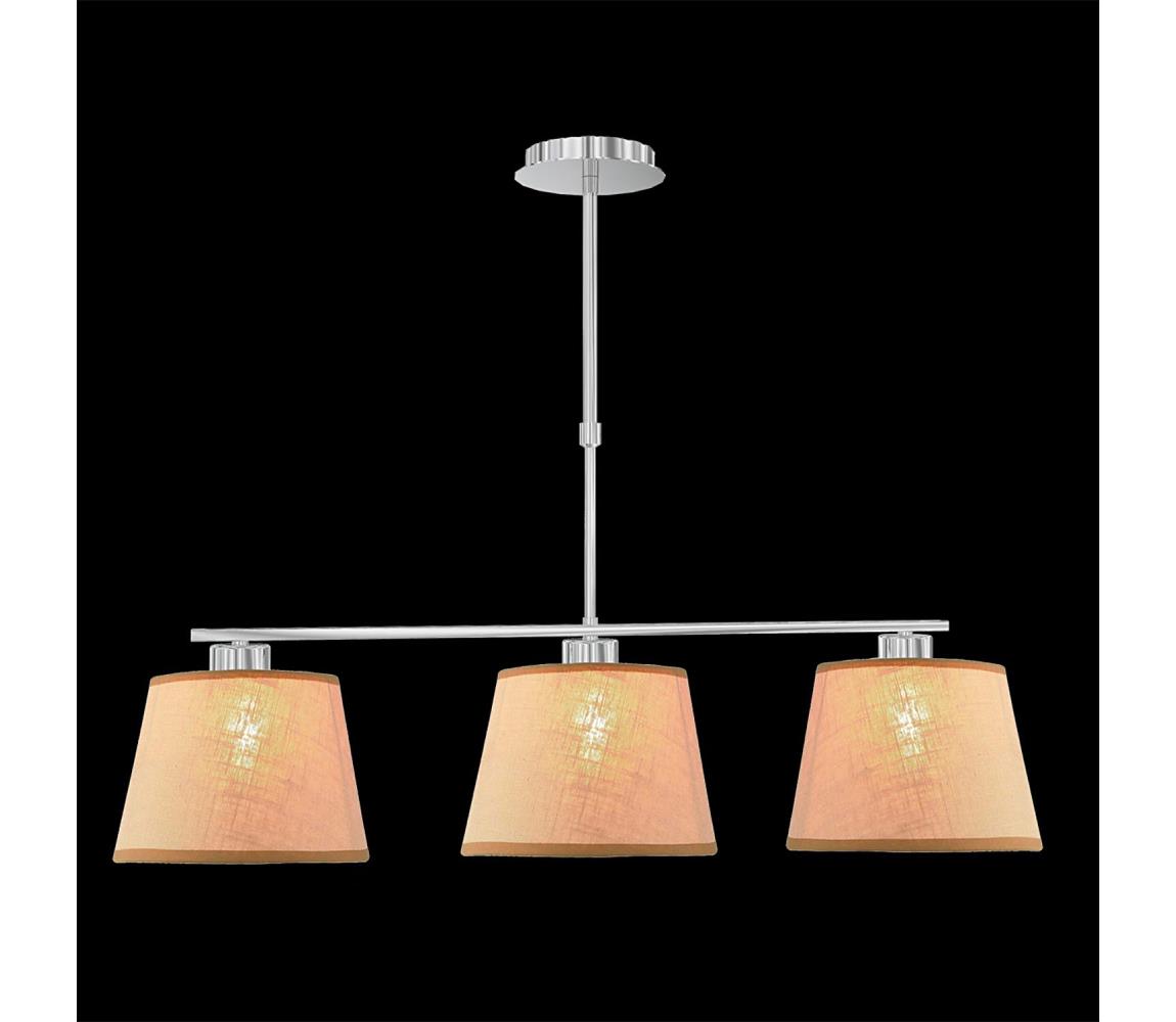LUXERA 18066 – Lampa wisząca COMBO 3xE27/60W beżowa