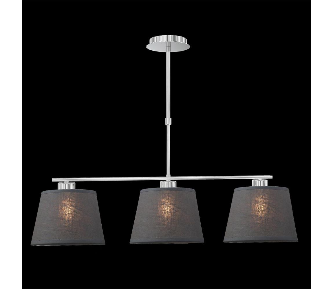 LUXERA 18067 – Lampa wisząca COMBO 3xE27/60W szary