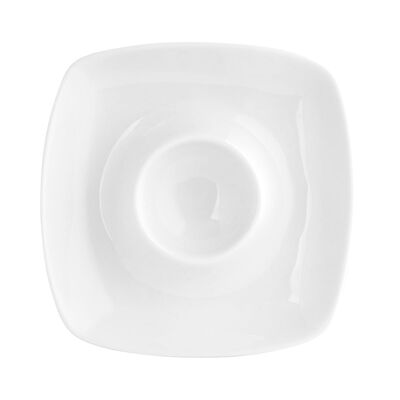 Podstawka porcelanowa na jajko 13 cm kremowy
