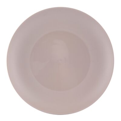 Talerz obiadowy plastikowy 22 cm beżowy