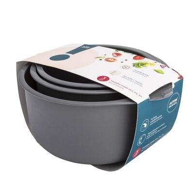 Komplet 3 misek 1,5 l + 2 l + 3 l szary