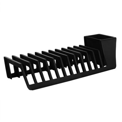 Ociekacz na talerze i sztućce 37,5 cm czarny