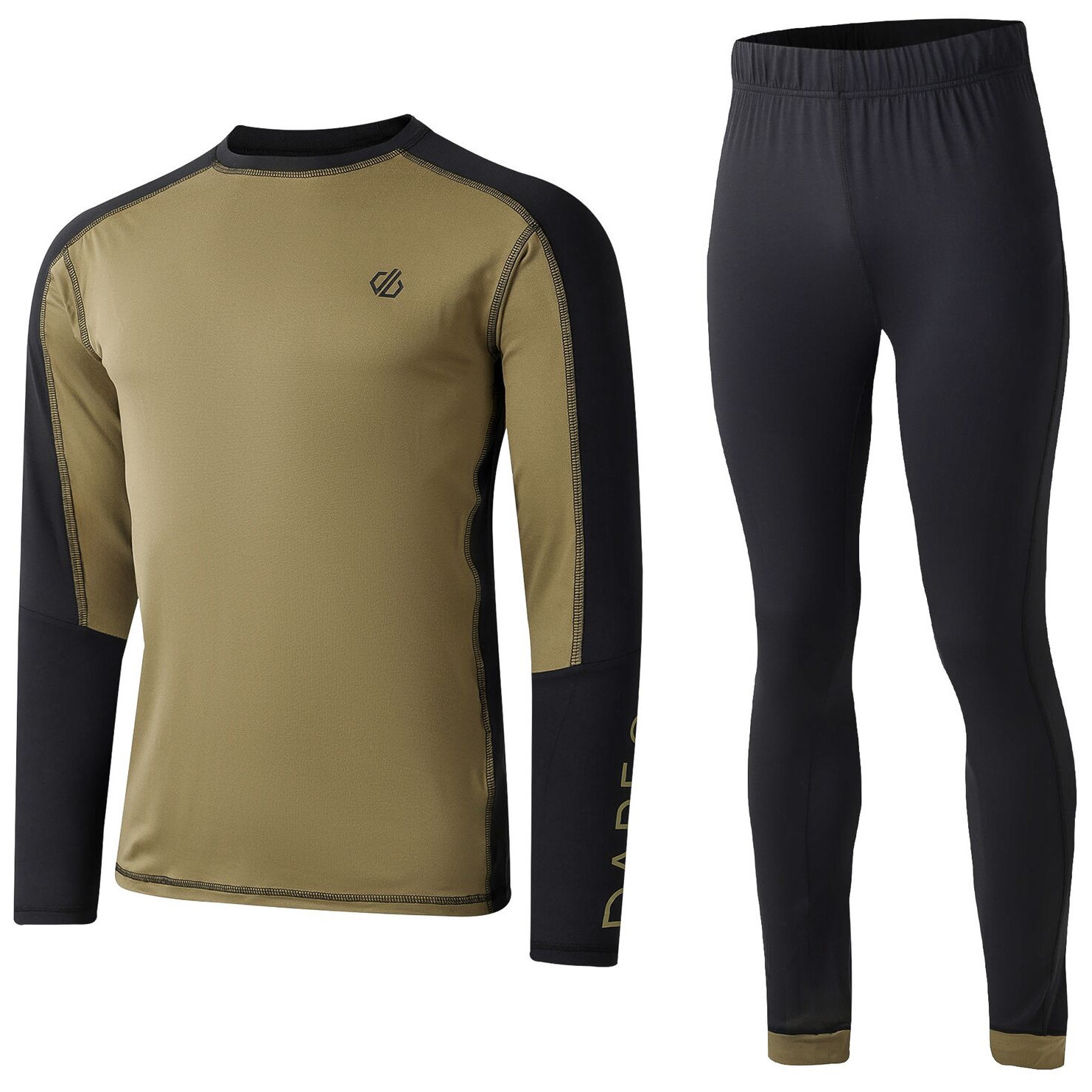 Zestaw męski Dare 2b Exchange IIII Baselayer Set Rozmiar: XXXL / Kolor: khaki/czarny