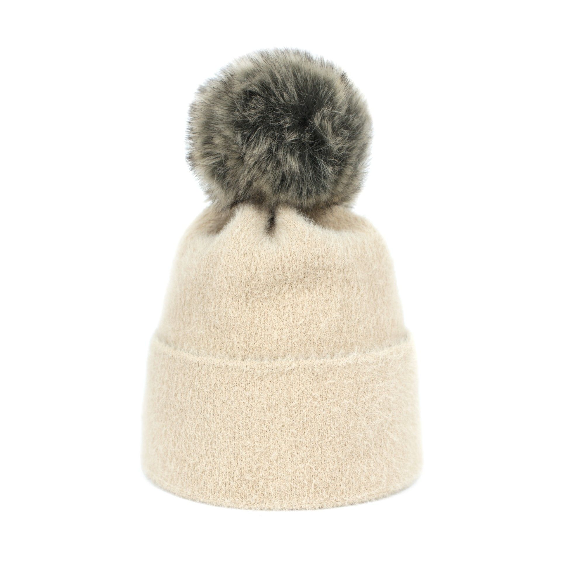 Czapka Soft Fluff Jasny Beż