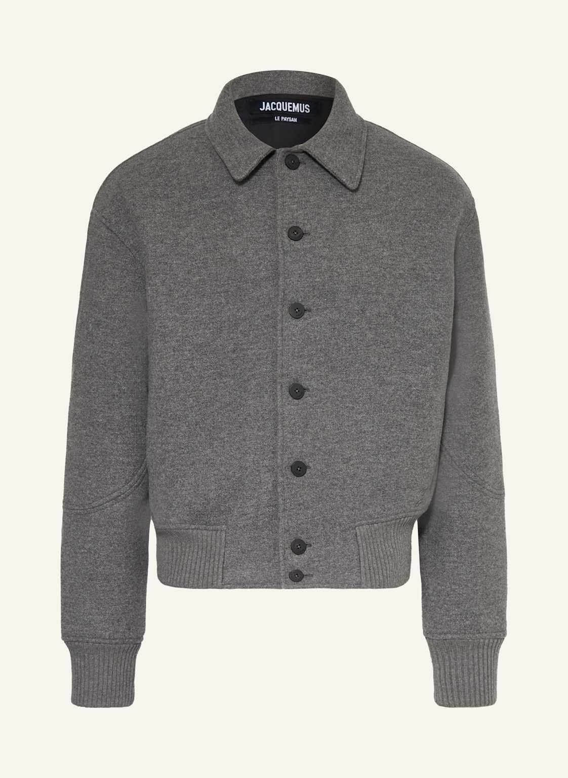 Jacquemus Kurtka Le Bomber Feltro grau