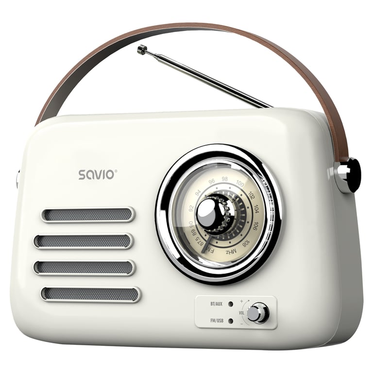 Savio RS-02 radio Przenośny Analogowy Biały