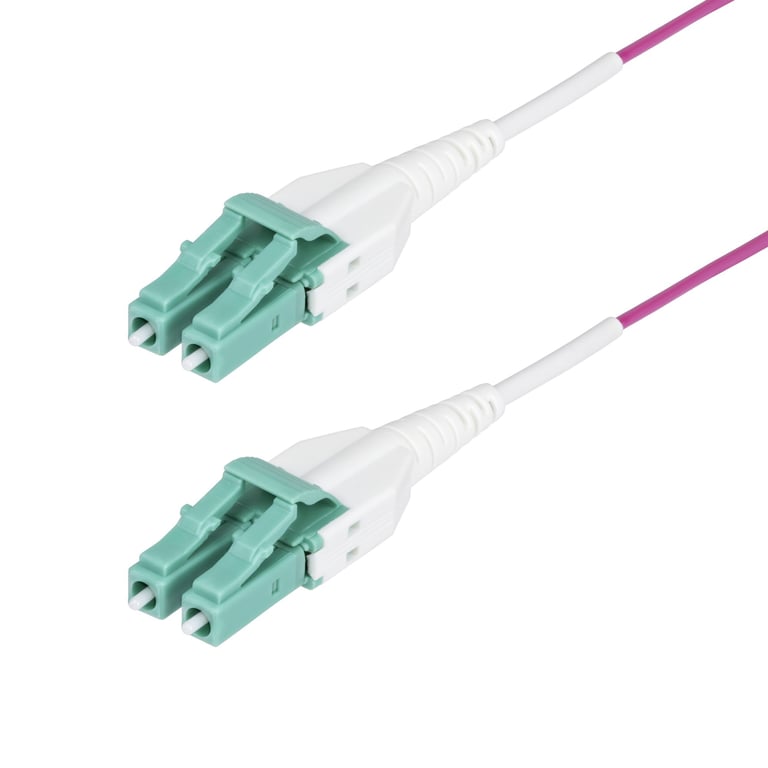 StarTech OM4RLCLC50M kabel InfiniBand / światłowodowy 50 m LC OFNR Fioletowy
