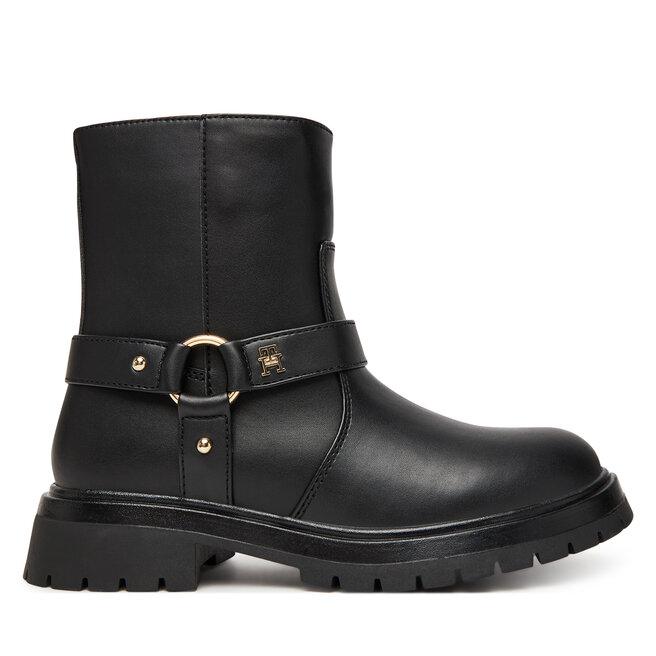 Botki Tommy Hilfiger T3A5-34021-1355999 Czarny