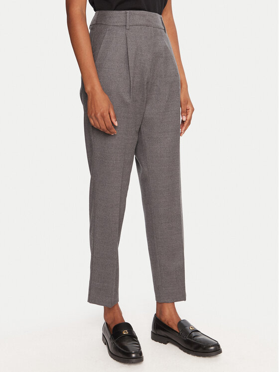 Weekend Max Mara Spodnie materiałowe Caldaia 2525136152 Szary Regular Fit