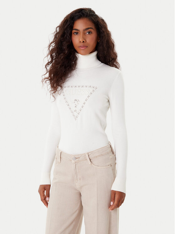 Guess Golf W5BR39 Z2NQ2 Biały Regular Fit