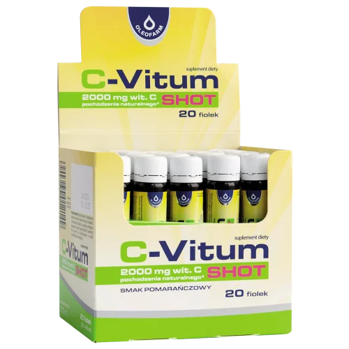 C-Vitum Shot, smak pomarańczowy, 25 ml x 20 fiolek