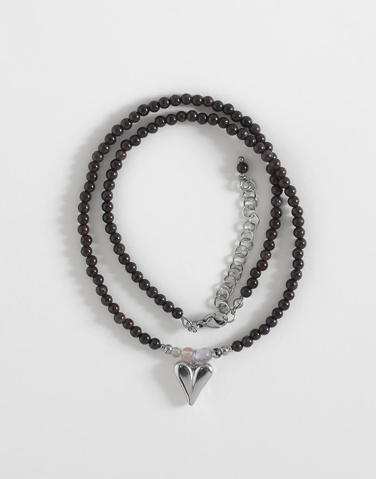 Srebrny naszyjnik z zawieszką serce