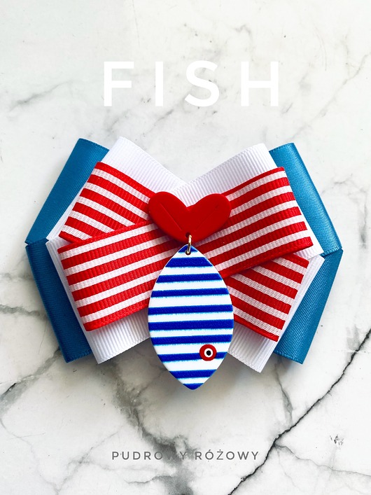 Brosza Pop Art z Rybką Marine New Kolekcja FISH