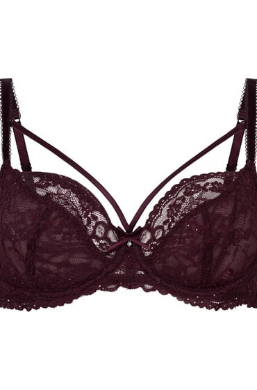 Hunkemöller Nieusztywniony biustonosz z fiszbinami Isadora Czerwony