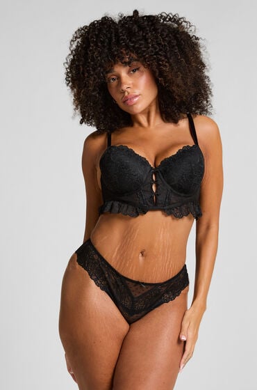 Hunkemöller Brazyliany Posie Czarny