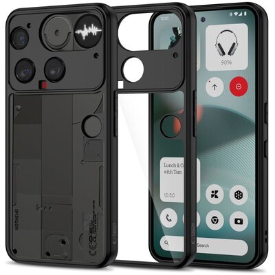 Etui TECH-PROTECT MagMat do Nothing Phone 3 Czarny/Przezroczysty