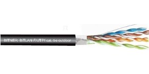 Przewód telekomunikacyjny BiTLAN F/UTPf 4x2x24AWG (0,5) cat. 5e outdoor 200MHz