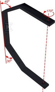 Obrotowa konsola montażowa do LEO L