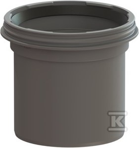 Przedłużka DN150 H=136mm, SYSTEM125, bez dopływu, do wpustów podłogowych, z uszczelką, tworzywowa (PP)