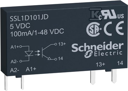 Przekaźnik półprzewodnikowy wejście 16/30VDC/wyjście 1/48VDC 0.1A