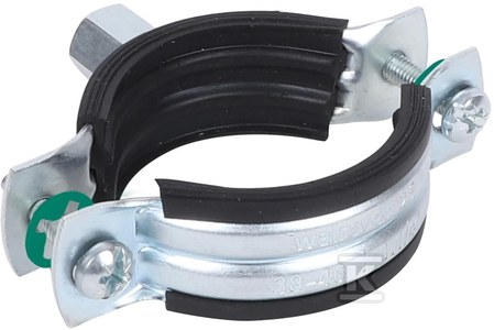 Obejma z okładziną EPDM M8 38-46 mm 2S