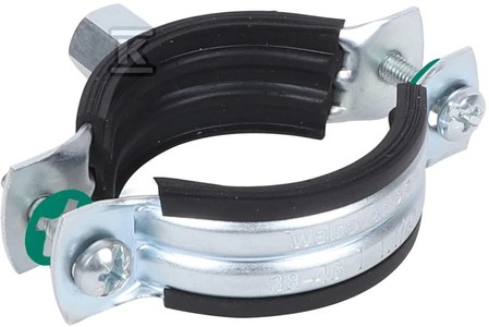 Obejma z okładziną EPDM M8 53-61 mm 2S