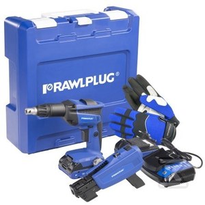 Rawlplug Wkrętarka do płyt G-K 18V, 2x AKUMULATOR 2,0 AH: ŁADOWARKA 1,5A