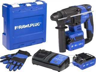Rawlplug Młotowiertarka SDS-PLUS 18V: 2,0J: 2x AKUMULATOR 5,0AH
