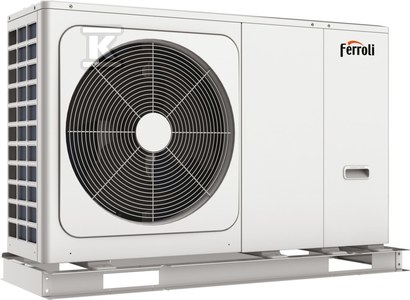 Ferroli Pompa ciepła powietrzna monoblok Omnia M 3.2 HI9 12T - 12,10 kW (A7W35), 3 fazowa, 400 V, rewersyjna ze sprężarką inwerterową, sterownaie Wi-Fi,