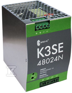 Breve Zasilacz impulsowy K3SE 48024 3x400/ 24VDC 20A 480W na szynę DIN, Uzas: 340-550VAC, Ta70, 17000-1014