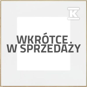 Ramka 1-krotna DUO: Biała, podstawa złota, SIMON55