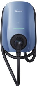 Stacja ładowania trójfazowa Solplanet EV AC SOL22H-WP1 Morandi Blue, NFC, WIFI, Bluethooth, RS485, 3x karty RFID, wtyk typu 2 (IEC62196-2) kabel 5m