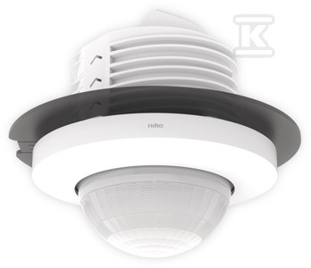 Czujnik ruchu M42LR, 230 V, 1 kanał, 32 - 37 m, 360°, SnapFit, do montażu podtynkowego, biały