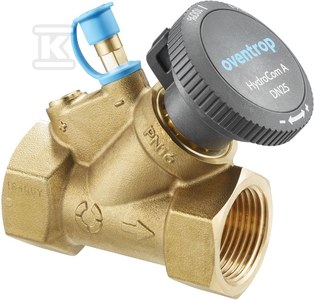 Zawór odcinający HydroCom A, PN16 DN15, Rp1/2 GW, HydroPort
