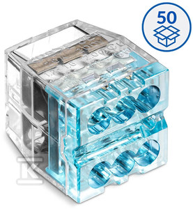 Szybkozłączka wtykowa SCP6 transparentny/niebieski