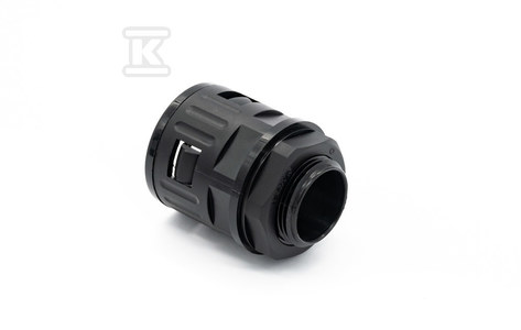 Dławik czarny prosty M12x1,5 (6,8x10) 968-112-2 do peszla poliamidowego,pakowany po 50 szt.