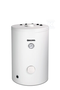 Wymiennik c.w.u. stojący z wężownicą spiralną 1,14m2, króćce w górę SWK-150