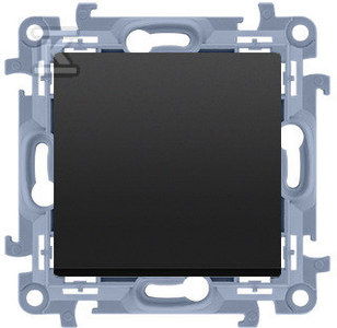 Przycisk bez piktogramu (moduł) 10AX, 250V~, zaciski szybkozłącza, czarny mat, SIMON10