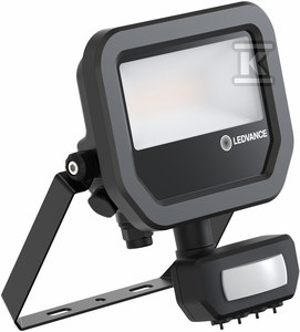 Naświetlacz Floodlight 10 SN P 8W 1K2LM 840 PS SY100 BK Naświetlacz z elastycznym czujnikiem ruchu i światła dziennego, do 1200 lm