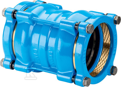 Łącznik RR S2000, d110, PN16, rurowo-rurowy, do wody i kanalizacji, do rur PE i PVC, z zabezpieczeniem przed przesunięciem, GJS-żeliwo sferoidalne